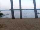Badestrand und wunderschöner blick über den see