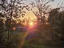 Sunset at site