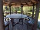 Another seating area by smaller pool