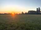 Sunset and open fields