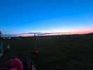 Lovely sunset as we sat around our fire.