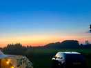 Sunset over the trees
