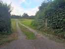 Entrance to uneven field.