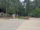 Foundation and driveway entrance