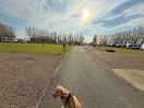 Walking towards the campgrounds