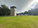 View from our tent looking at climbing tower