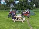 Moto camping for two