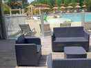 Seating near pool