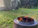Firepit and tent at the campsite!