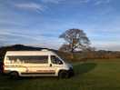 Grass camping field