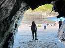 Cave on the local harbour beach