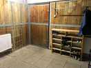 Inside the laundry/drying room