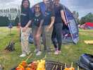 Barbecue with tent