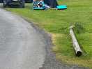 Our small tent but fabulous location