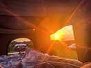 Sun set from our roof tent