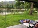 Couldn’t camp much closer to the river.