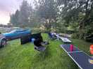 Our pitch next to the stream