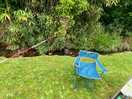 Tent pitch by stream