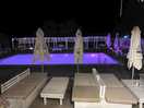 Pool and beds