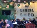 Kirkby stephen silver band, an extra bonus to the lovely atmosphere in the engine shed.