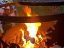 Night time fire with marshmallows