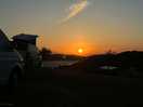 Lovely sunset from the campsite