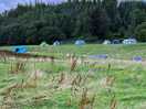 View of campsite coming from lake