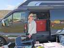 The wife packing up before she got blew away