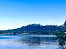 View of bracciano from the camp