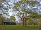 One of the site shelters