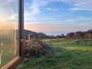 View from shepherds hut window.