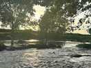 Rivier voor de plek