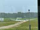 Vliegveld naast de camping