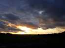 Beautiful sunset from the tent