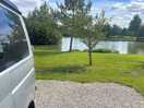 Pitch right next to fishing lake. beautiful