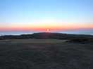 The sunset outside of our tent
