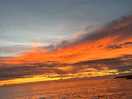 Questo è il tramonto che si vedeva dalla spiaggia del campeggio