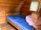 Double bed in pod
