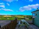 View from the decking of our static caravan.