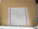 Teatowel as a floor mat.
