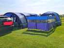 Set up on the beautiful pitch