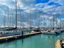 The marina close by