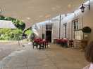 Outside bar seating area