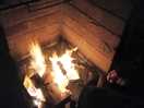 Fire at the evening