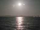 Moon over the lake