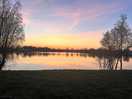 Sunset by the lake