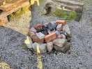 The communal fire pit