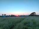 Sunset on the camping site