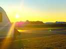Sunset on site