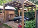 Dining area with bbq